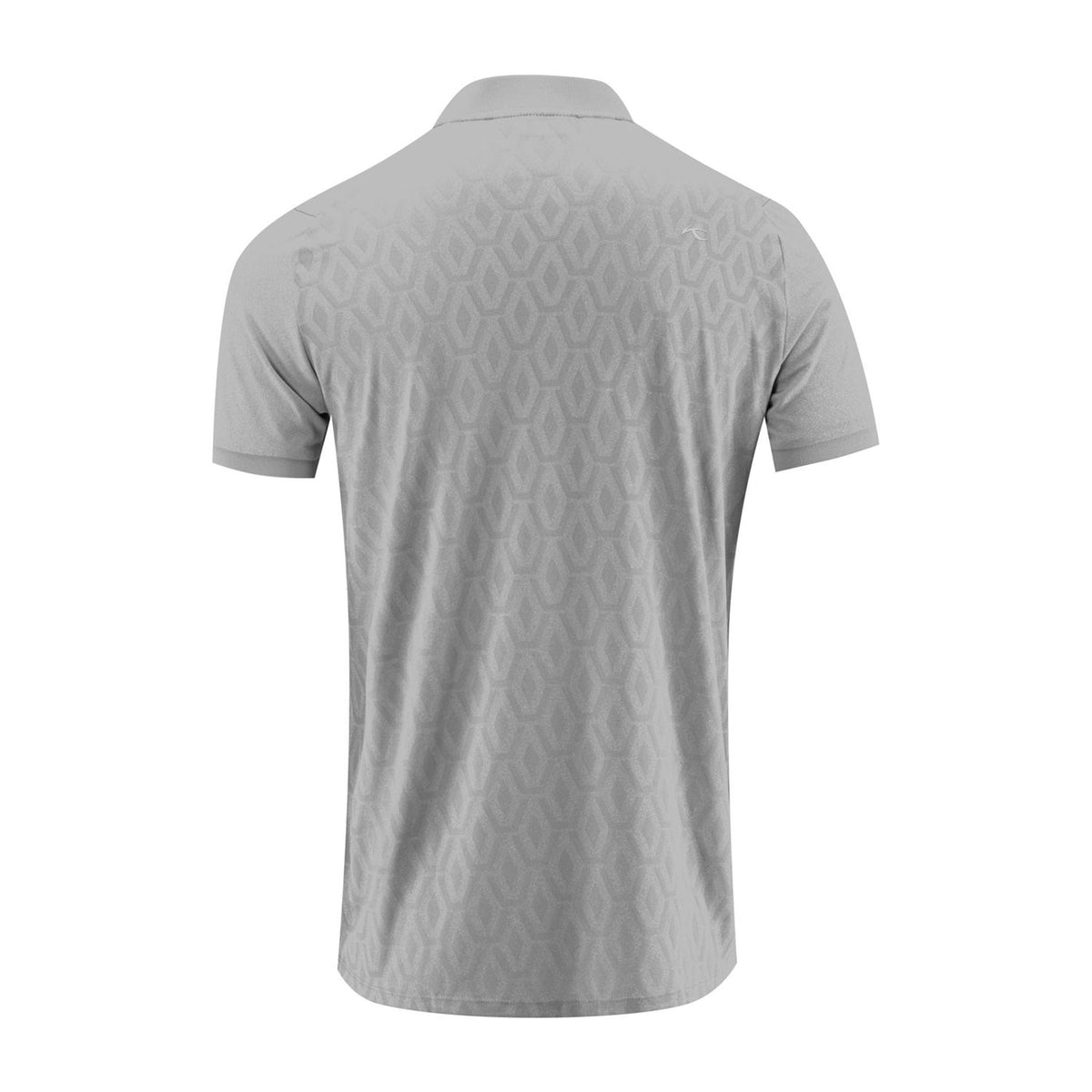 Kjus M Lance Jacquard Knit SS Polo Silber Fog Melange Herren