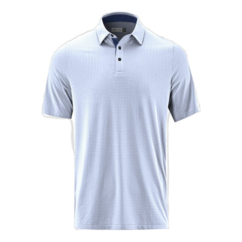 M Savin Structure Polo SS Crystal Blau Herren
