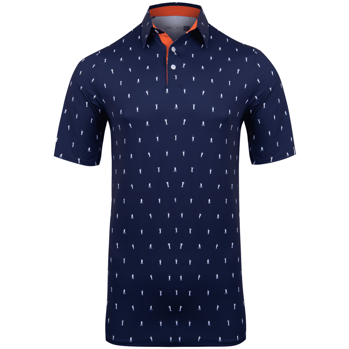 M Golfer Polo SS Atlanta Blau/Weiß