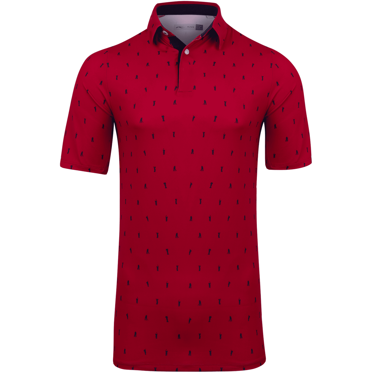 M Golfer Polo SS Cardinal/Atlanta Blau