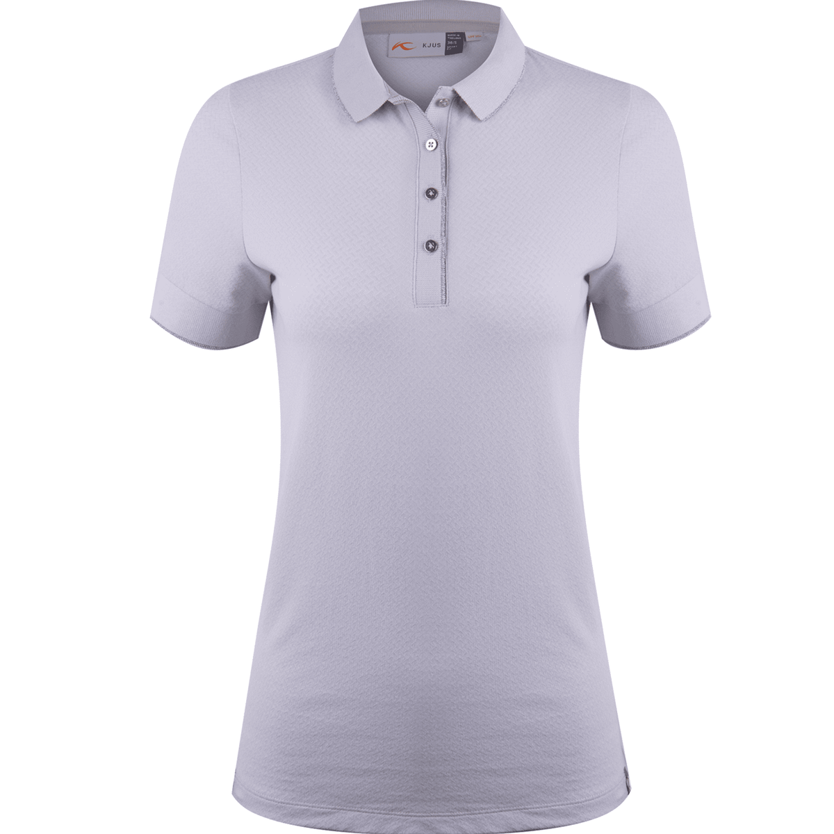 Kjus W Ella Structure Polo SS Alloy/Weiß Damen