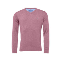 Fynch Hatton V-Neck Superfine Golf Pullover Herren Lilac Herren