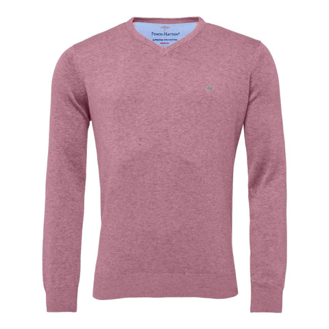 V-Neck Superfine Golf Pullover Herren Lilac Herren
