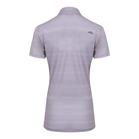 W Enya Printed Polo SS Weiß/Alloy Damen