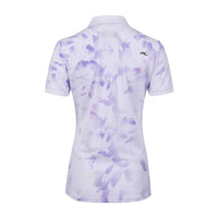 Kjus W Enya Printed SS Polo Weiß/Iris Purple Damen