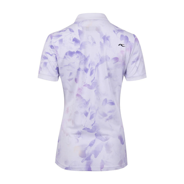 Kjus W Enya Printed SS Polo Weiß/Iris Purple Damen