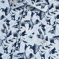 Palm Fronds Tech Piqué Slim Fit Golf Polo Herren S