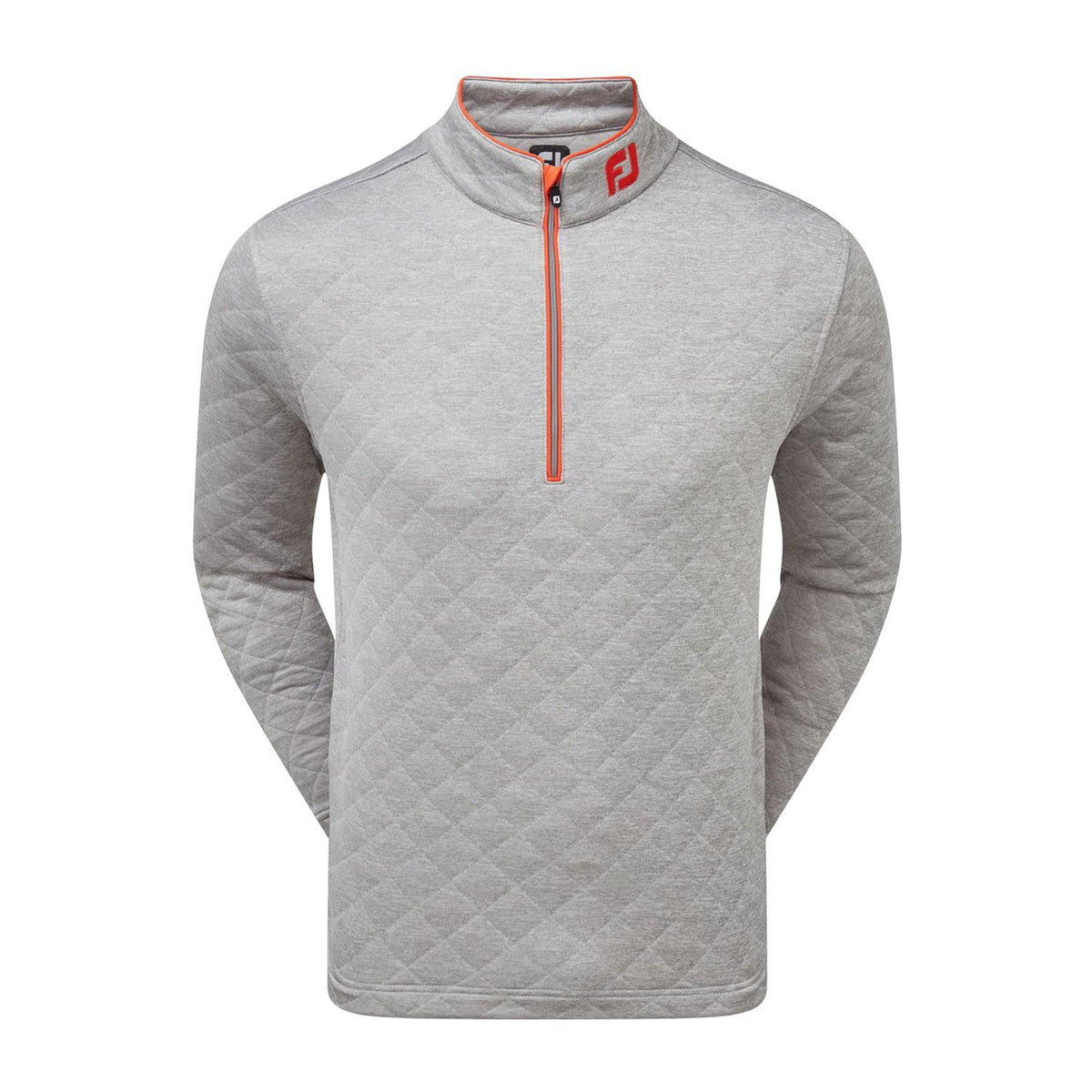 Footjoy Sweater Diamond Jacquard 1/2 Grau Herren