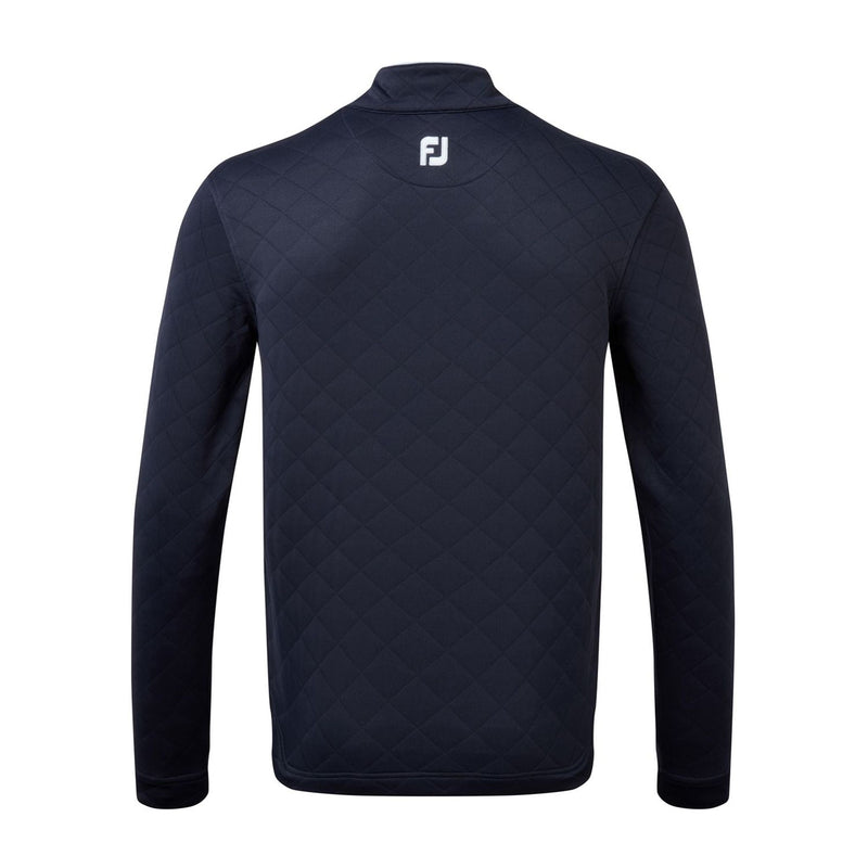 Footjoy Sweater Diamond Jacquard 1/2 Zip Blau Herren