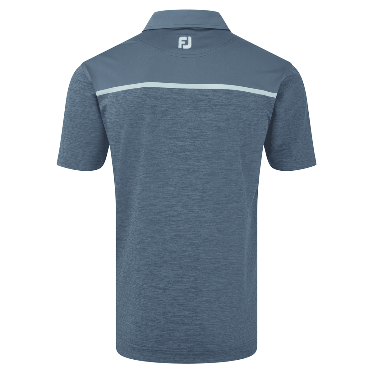 Footjoy Space Dye Block Golf Polo Lisle, Bluestone Herren Herren