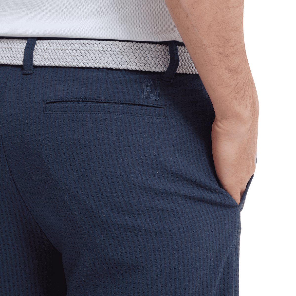 Footjoy M Performance Seersucker Shorts Navy Herren