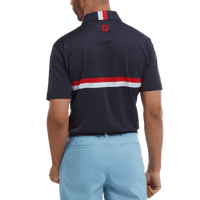 Footjoy Double Chest Band Pique Polo Herren