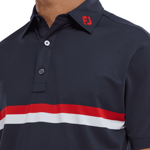 Double Chest Band Pique Polo