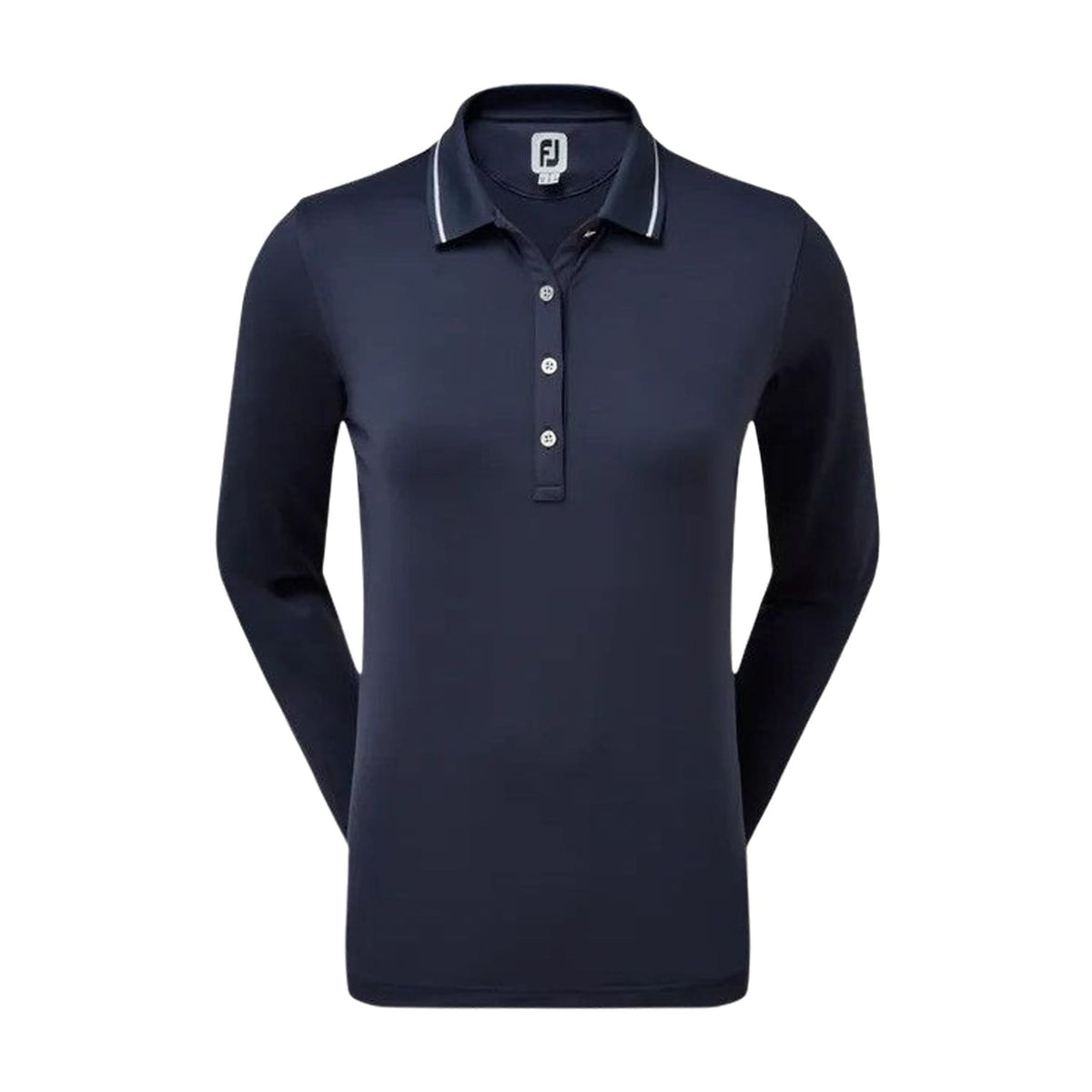W Polo Thermal Langarm Navyblau