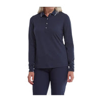 W Polo Thermal Langarm Navyblau