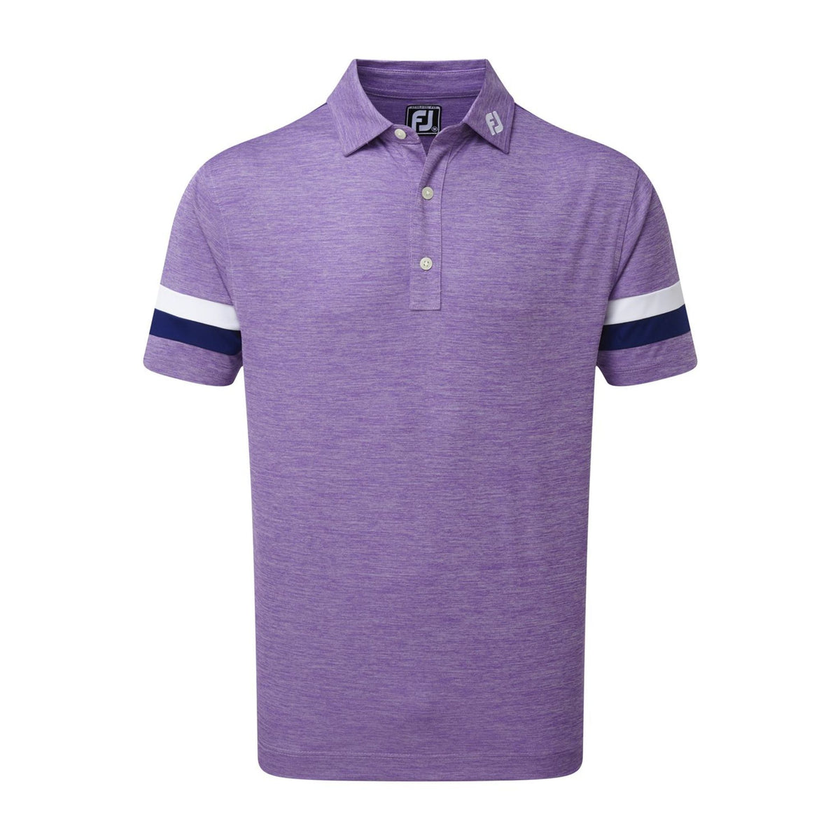 Footjoy M Pique Spacedye SS Polo Purple/Blue/White Herren