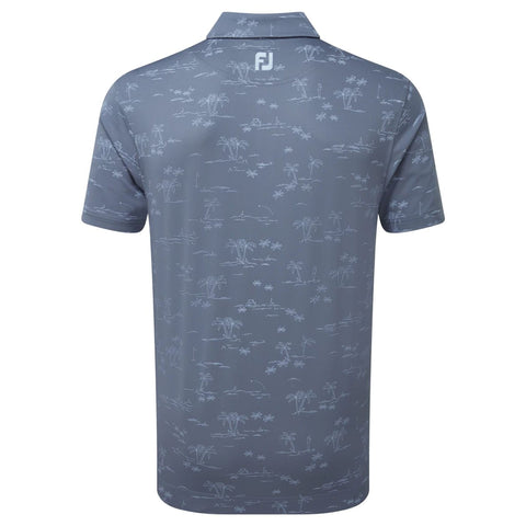 Tropic Golf Lisle Bluestone/Denim Golf Polo Herren