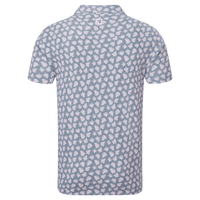 Footjoy M Polo Shadow Palm Print Pique Graphit/Quartz Pink Herren