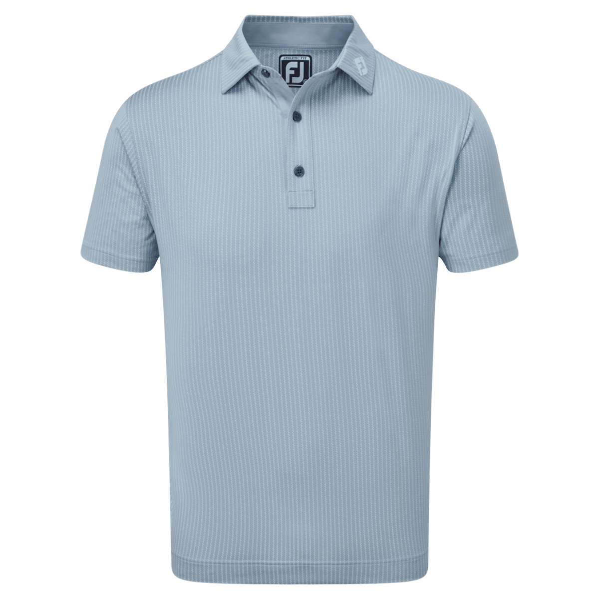Polo Zig-Zag Print Lisle Dove