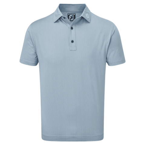 Polo Zig-Zag Print Lisle Dove