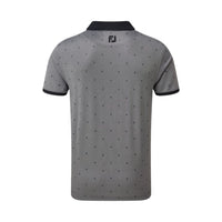 M Birdseye Argyle SS Polo Black/White
