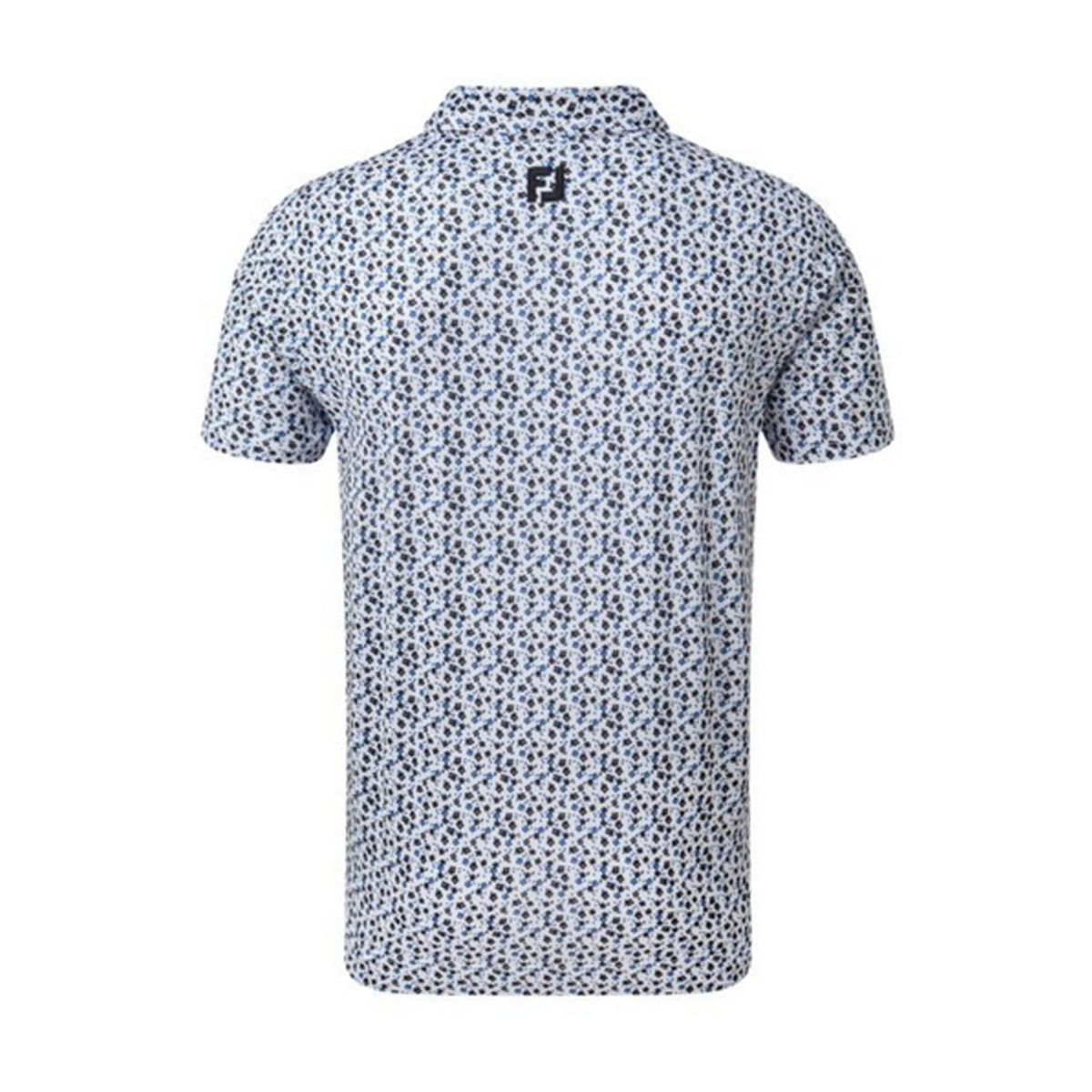 M Lisle Flowerprint SS Polo White