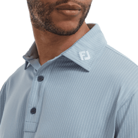 Polo Zig-Zag Print Lisle Dove