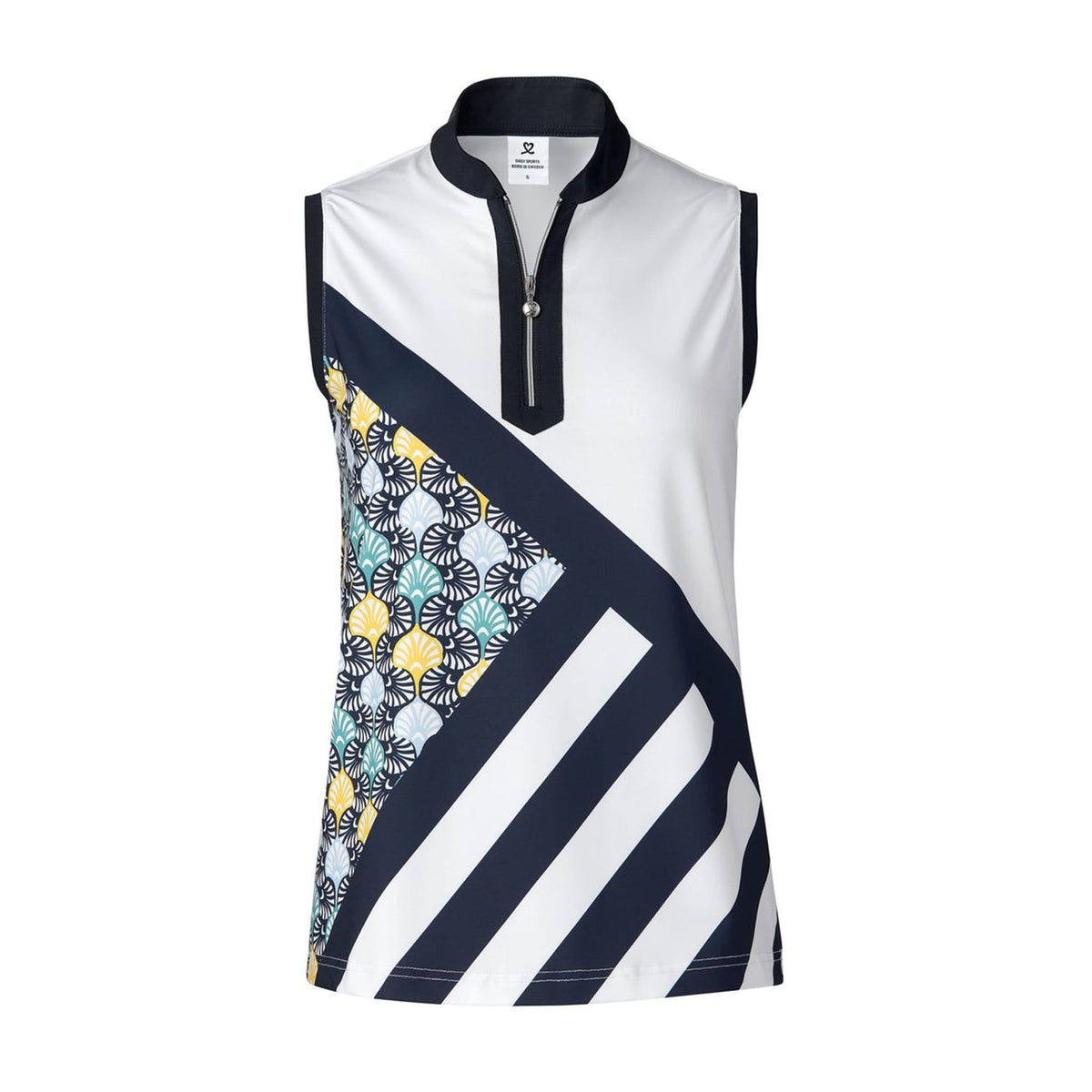 Fia Damen Polo Sleeveless Navyblau