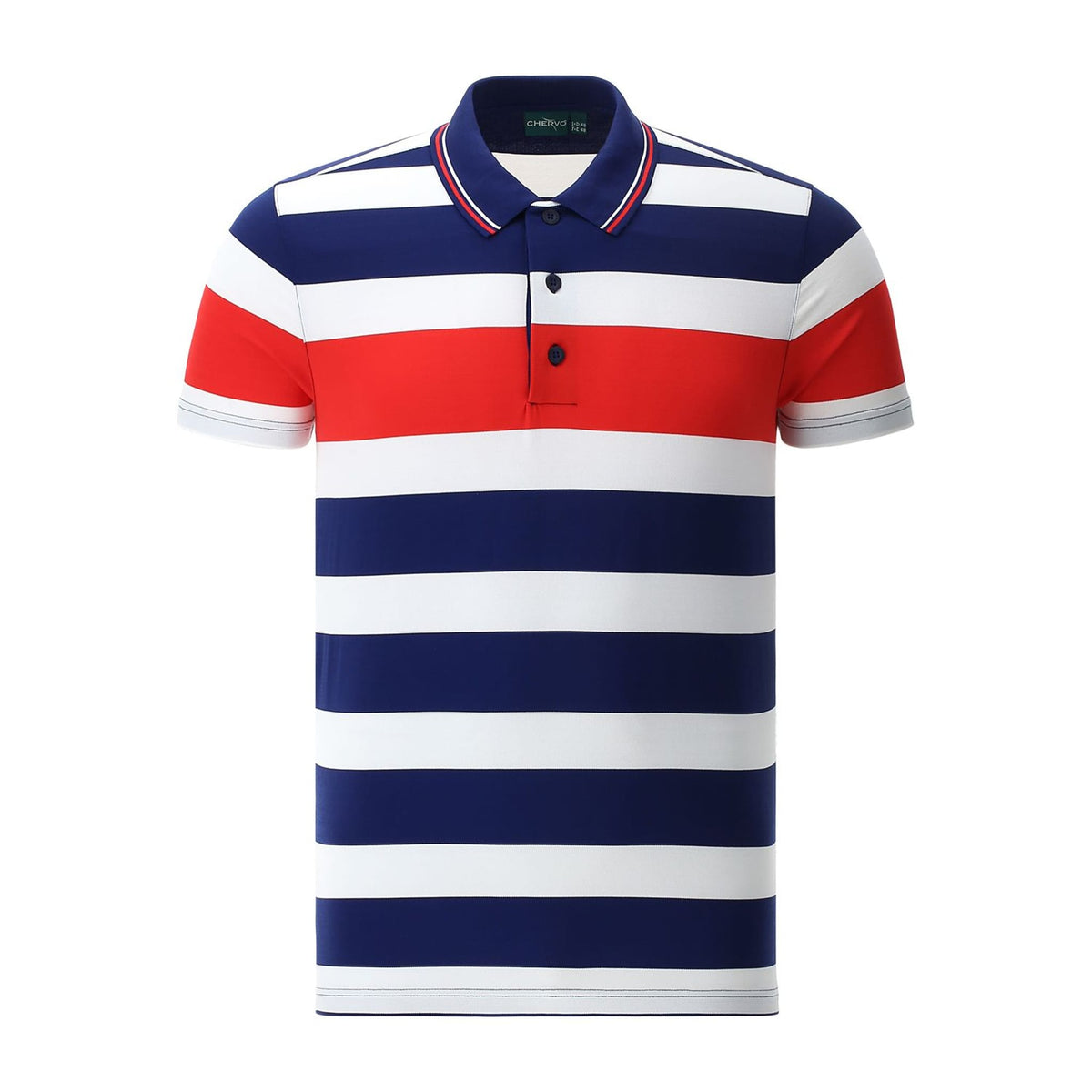 Polo Alicio Weiß/Dunkelblau