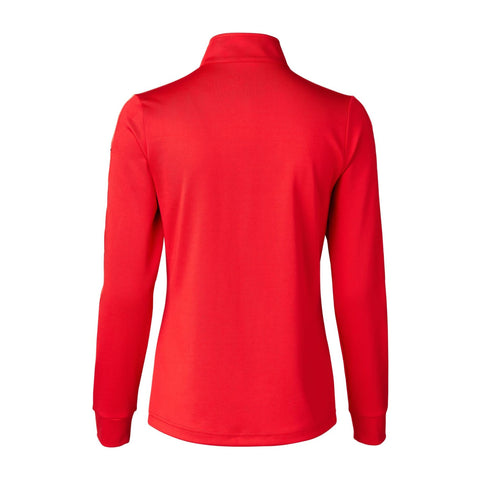 Anna LS Half Neck Polo Cardinal Red