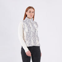 Pittrice Weste Damen Beige gemustert