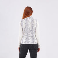Pittrice Weste Damen Beige gemustert
