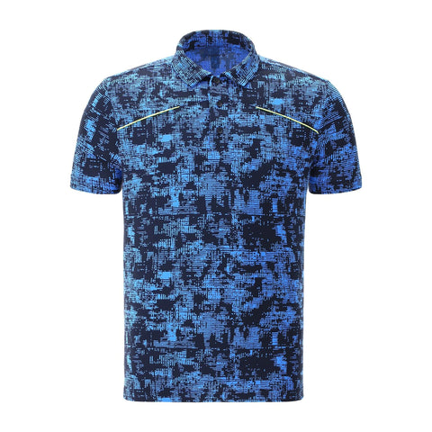 Polo Astratta Blau