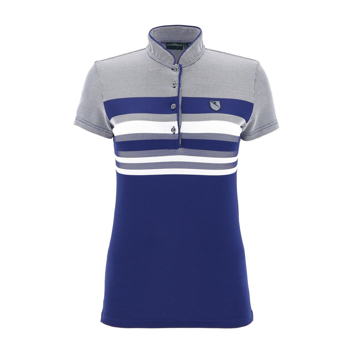 Chervo W Annetta SS Polo Weiß/Blau Damen