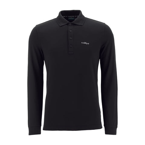 Polo Areala Langarm Schwarz