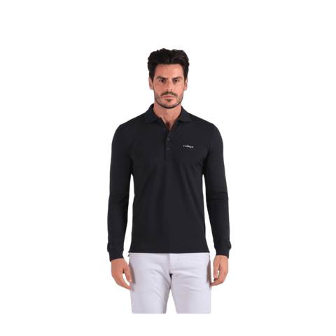Polo Areala Langarm Schwarz