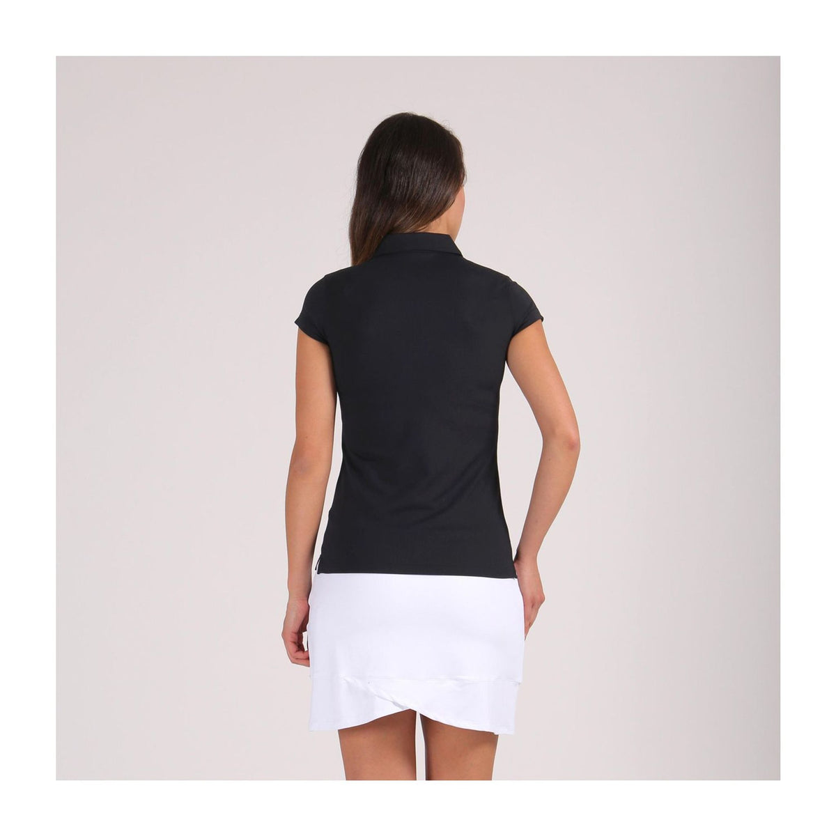 Chervo W Affen SS Polo Schwarz Damen