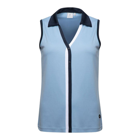 W Braided SL Polo Forever Blue Damen