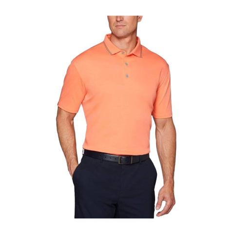 Solid Cotton Polo Fresh Salmon