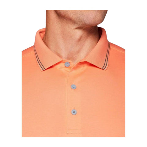 Solid Cotton Polo Fresh Salmon