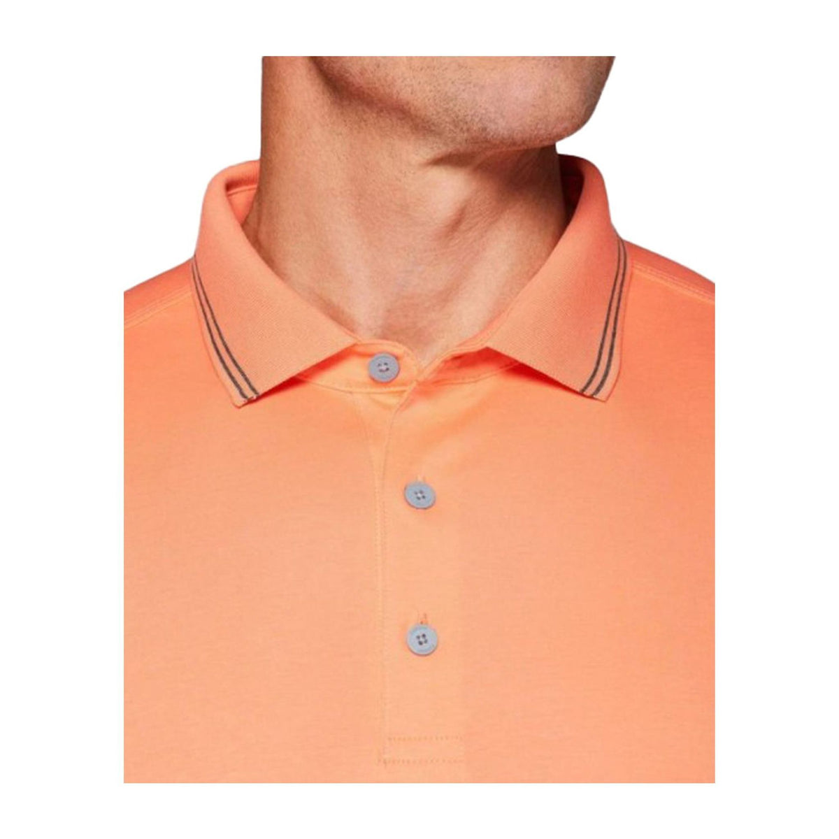 Callaway Solid Cotton Polo Fresh Salmon Herren