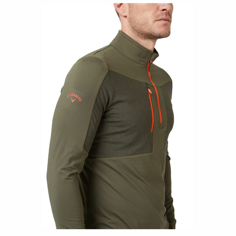 Emea Aquapel Golf Pullover Black, Lichen, Tigerlil