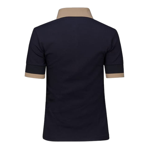 W Phylin SS Polo Schwarz Damen