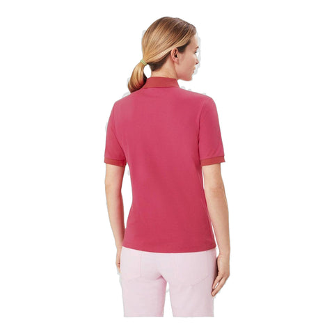 W Nell SS Polo Magenta Damen