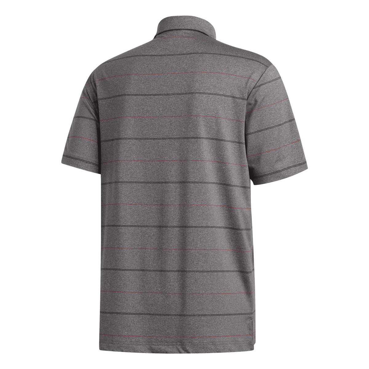 Ultimate Heather Stripe Polo Black/Coral/Melange