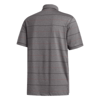 Ultimate Heather Stripe Polo Black/Coral/Melange