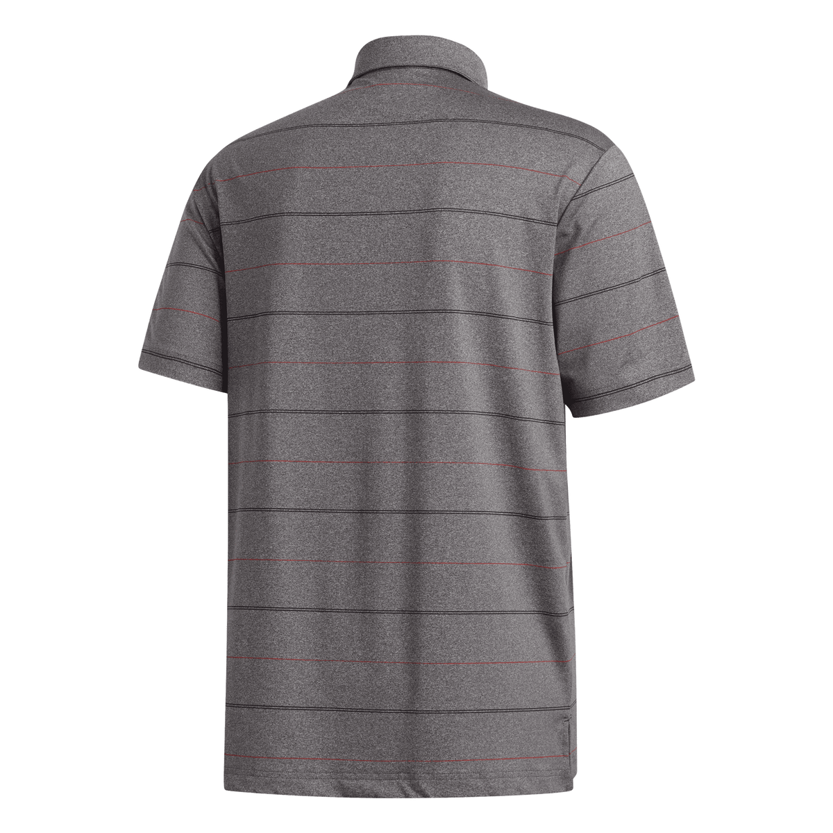 Adidas Ultimate Heather Stripe Polo Black/Coral/Melange Herren