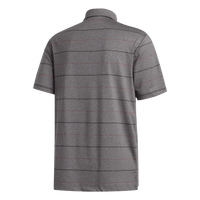 Adidas Ultimate Heather Stripe Polo Black/Coral/Melange Herren