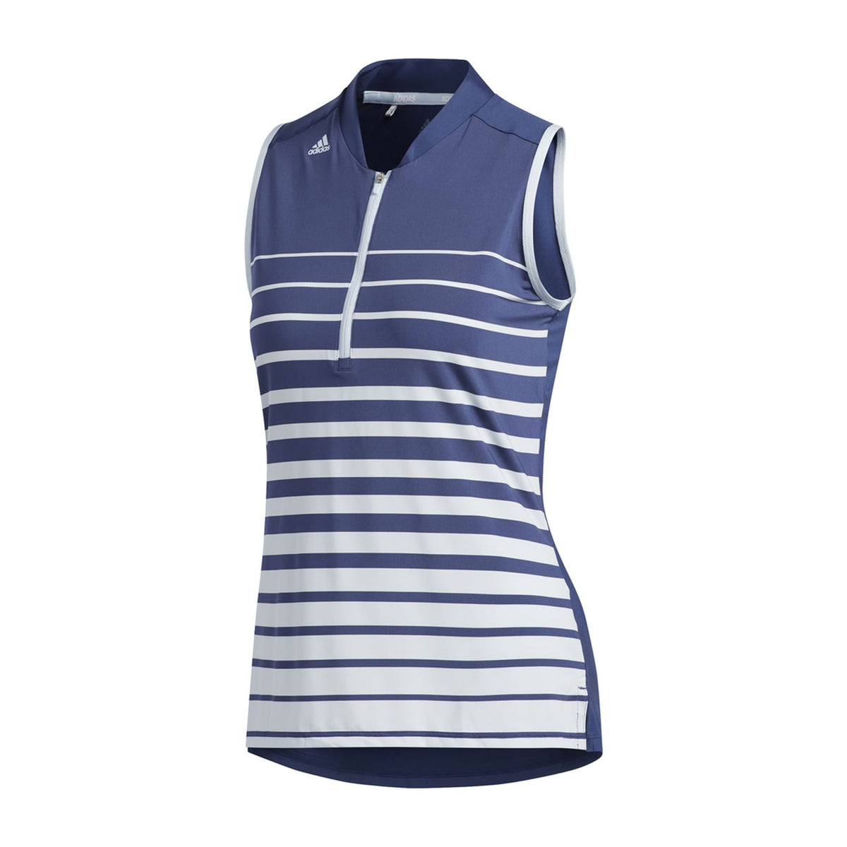 W Engineered Stripe SL Polo Indigo