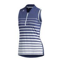 W Engineered Stripe SL Polo Indigo